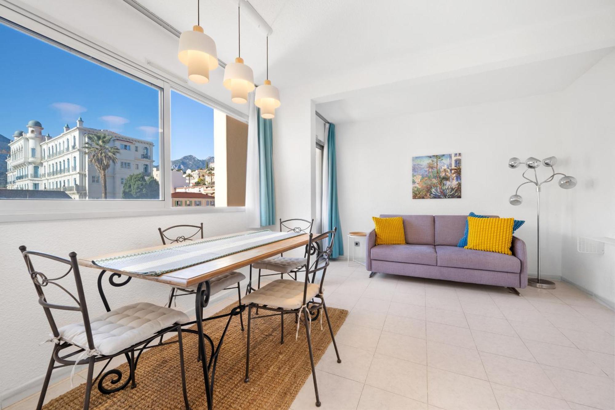 "Charmant Studio" Plein Centre, Calme, Terrasse Menton Luaran gambar